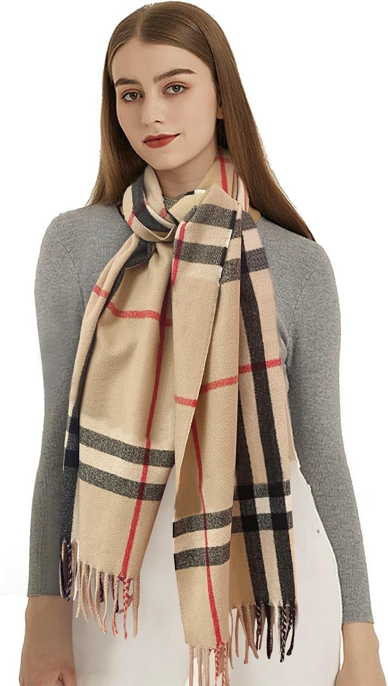 EXTREE Scarfs for Women Pashmina Silky Shawl Wrap for Evening Dressing Blanket Open Front Poncho Cape - Image 3